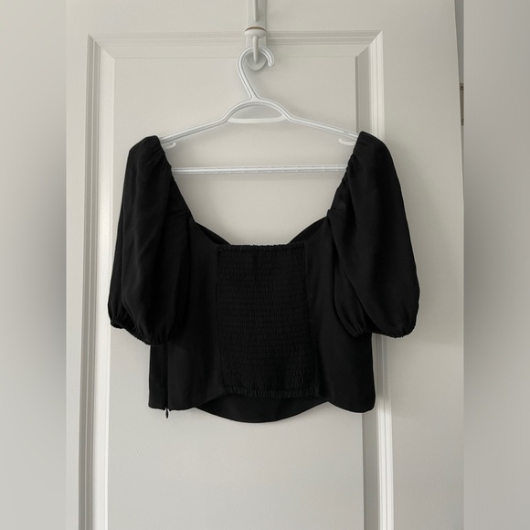 Novella Shortsleeve black Blouse - Picture 4 of 5